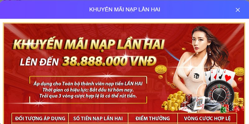 Nhà cái s666 liên tục mang đến chương trình khuyến mãi lần 2 hấp dẫn